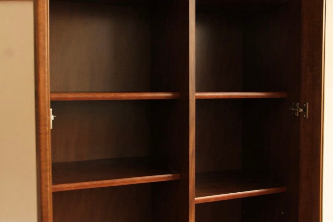 食器棚　本棚　ガラス棚　収納棚　高さ約197㎝ 木製　ビンテージ　アンティーク