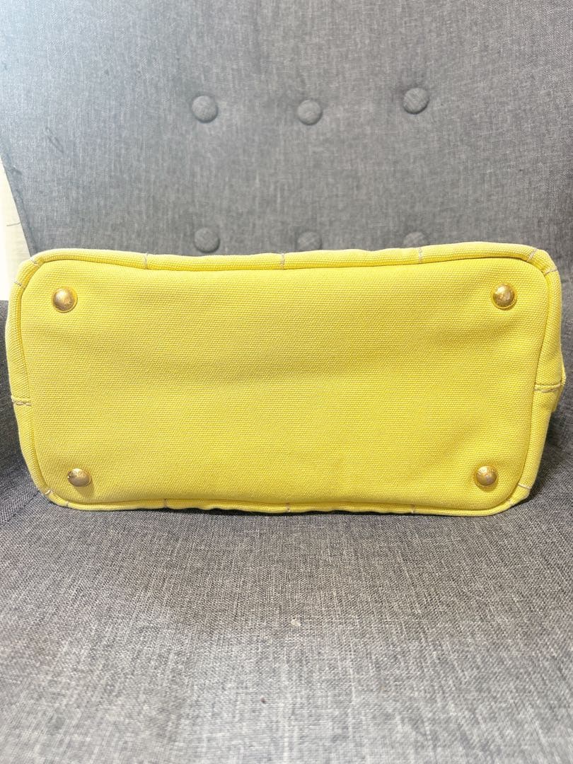 PRADA プラダ キャンバストートバッグ カナパ イエロー