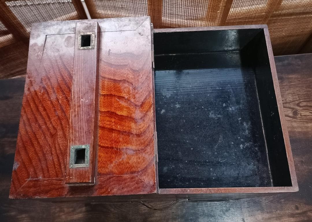古道具 木製 鏡台用 化粧箱 引き出し付き 小箪笥 昭和レトロ