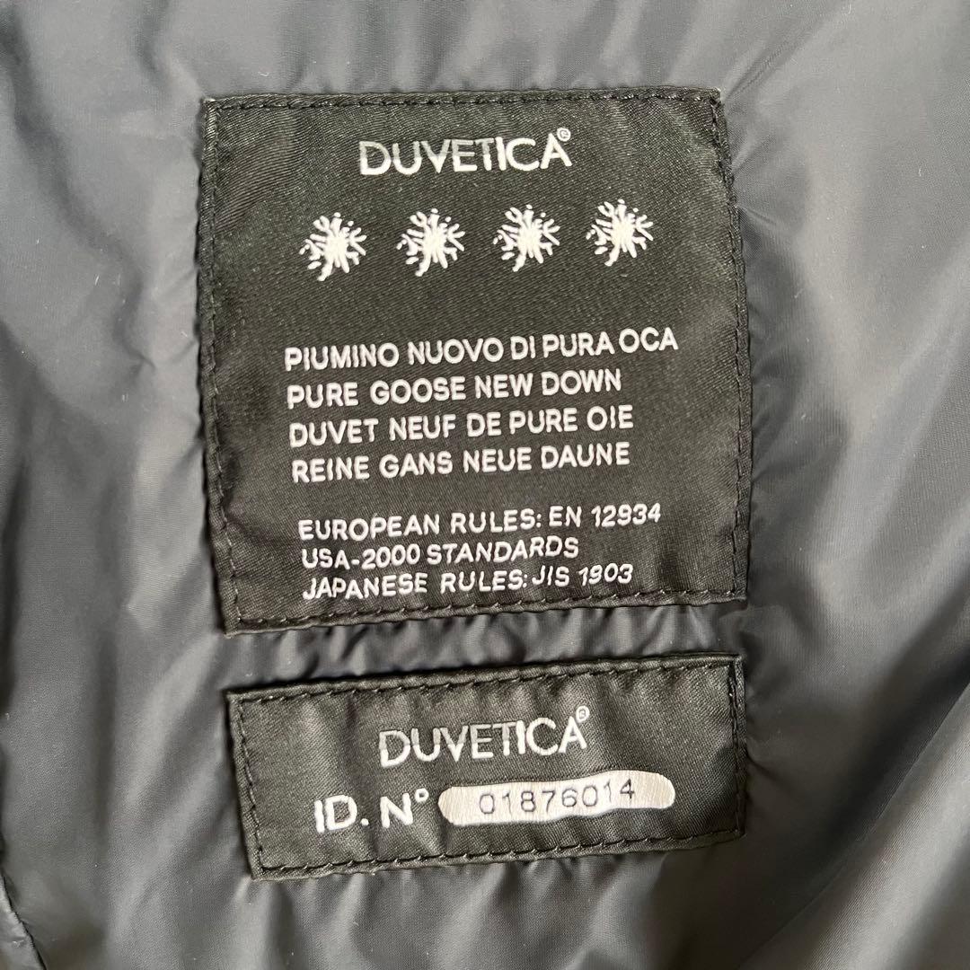 DUVETICA ダウンジャケット 42 ネイビー ファー付き