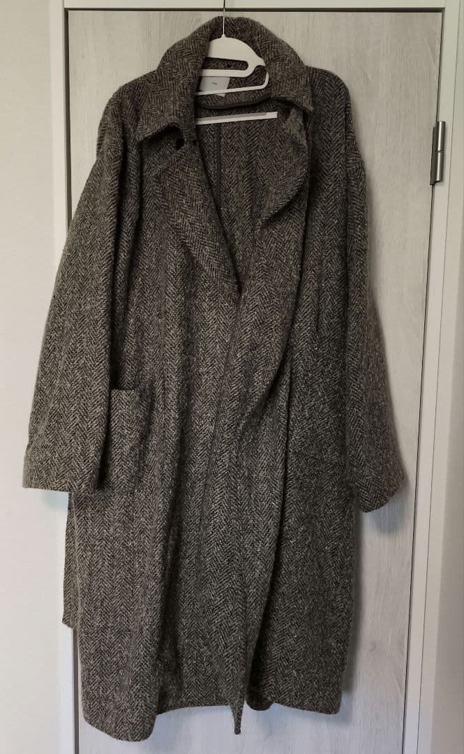 【定価8.3万円】美品 ATHA ネップツイード マキシ コート