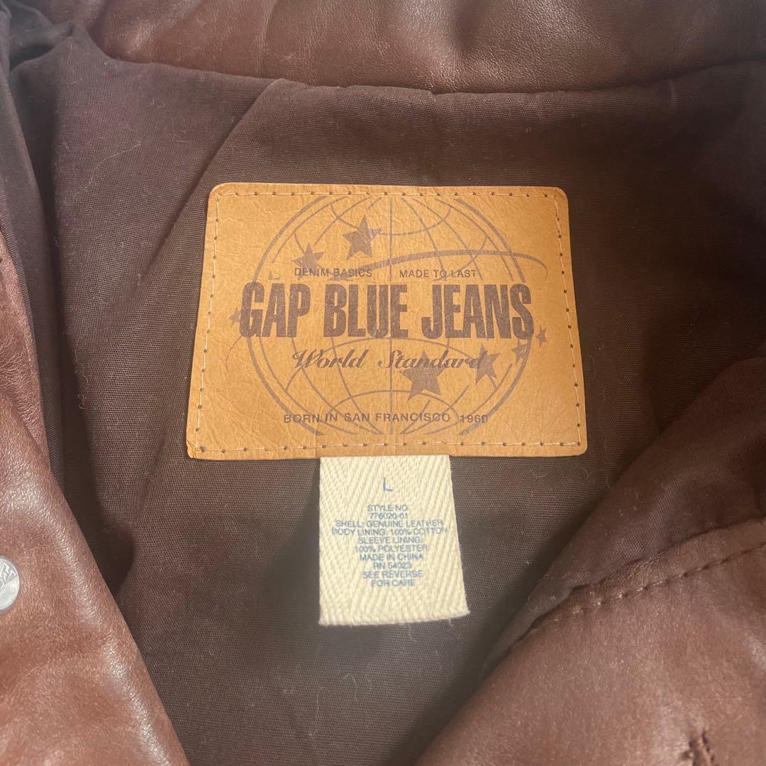 ジャケット・アウター 90s old gap trucker type leather jacket