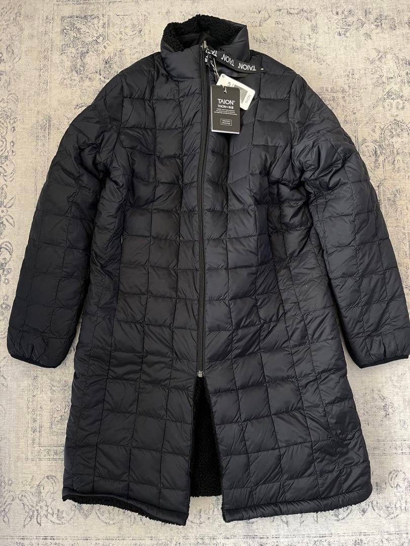【新品】TAION　ダウンボアリバーシブルコート ロング XL