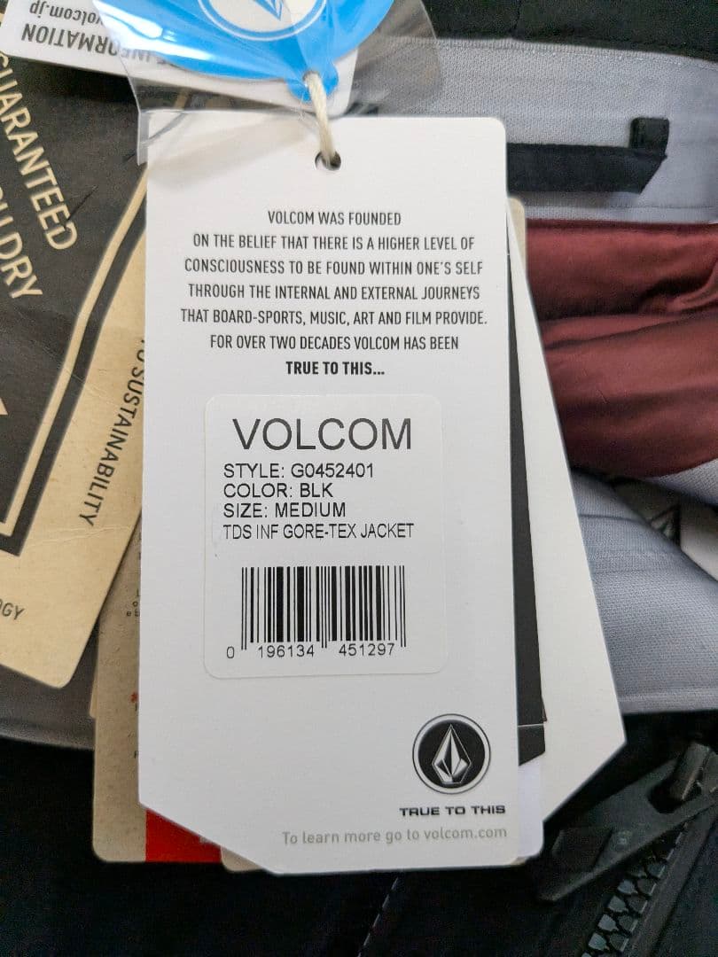 新品未使用VOLCOM ボルコム TDS INF GORE-TEX JAC
