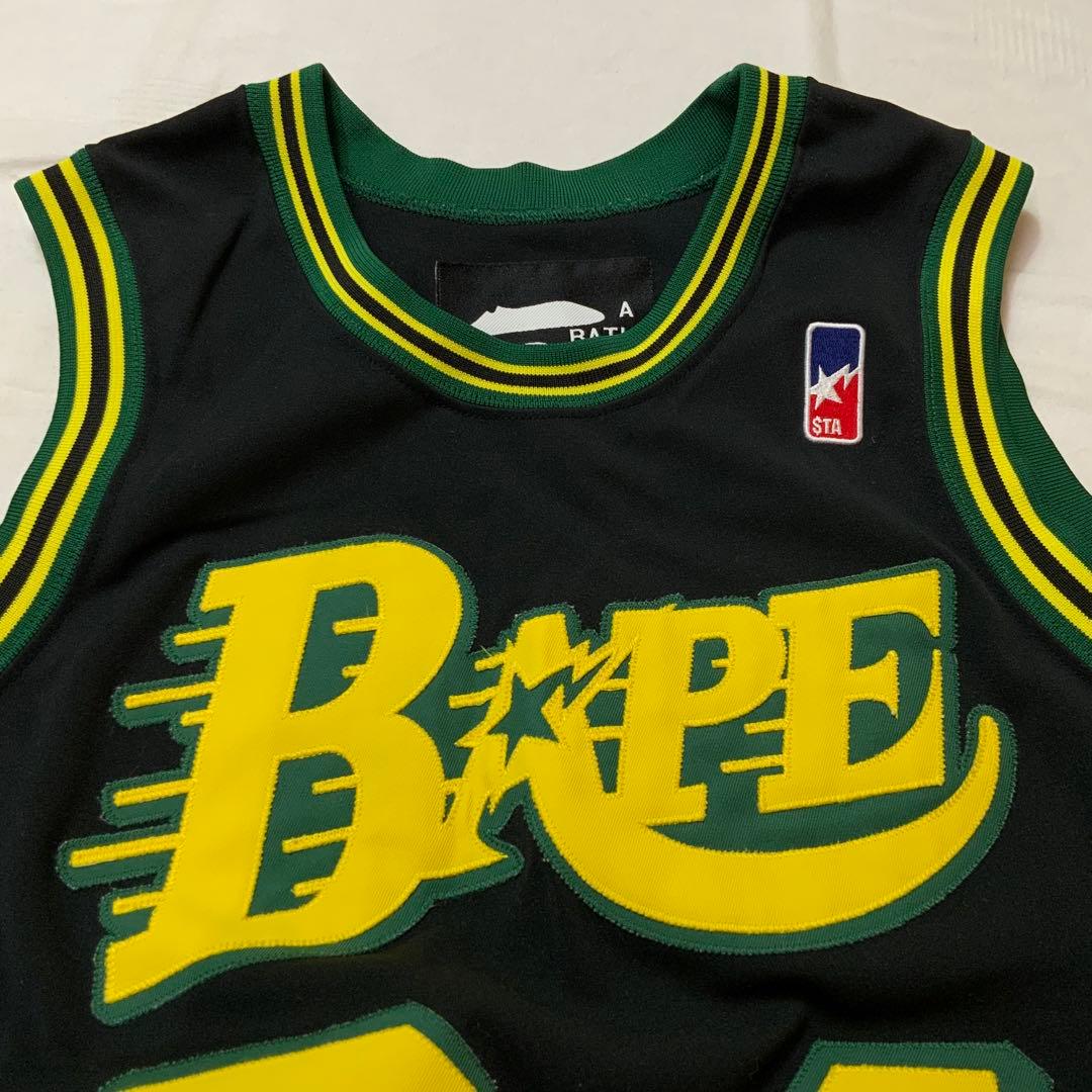 S/S A BATHING APE アベイシングエイプ バスケ タンクトップ L