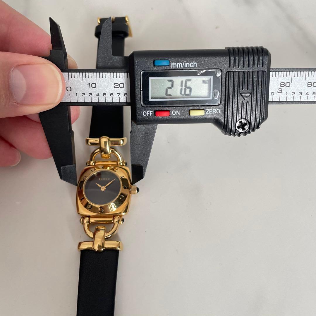 稼動品　美品　GUCCI グッチ　6300L ホースビット　ゴールド　腕時計