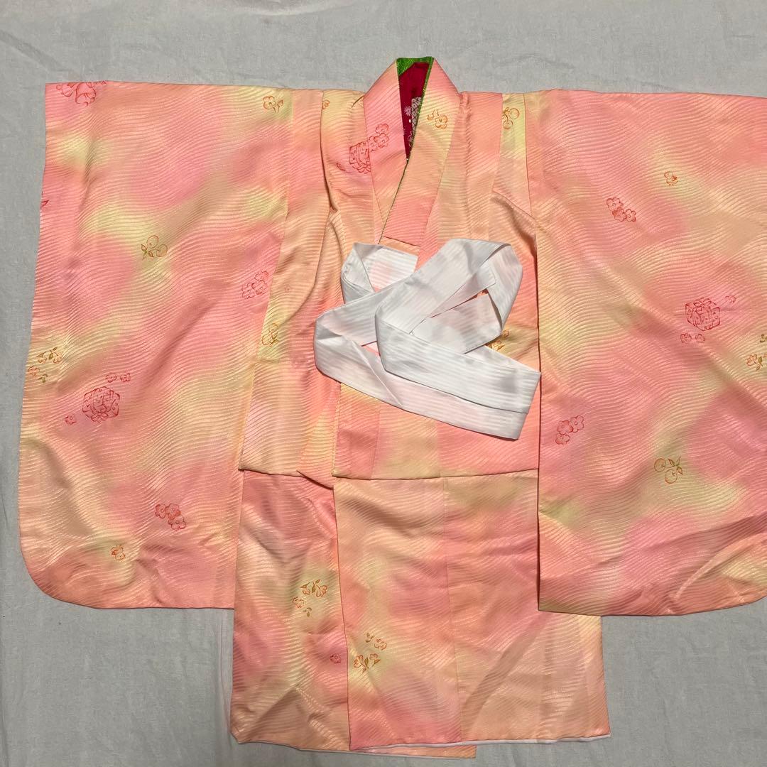 七五三　3歳　ピンク　被布　可愛い