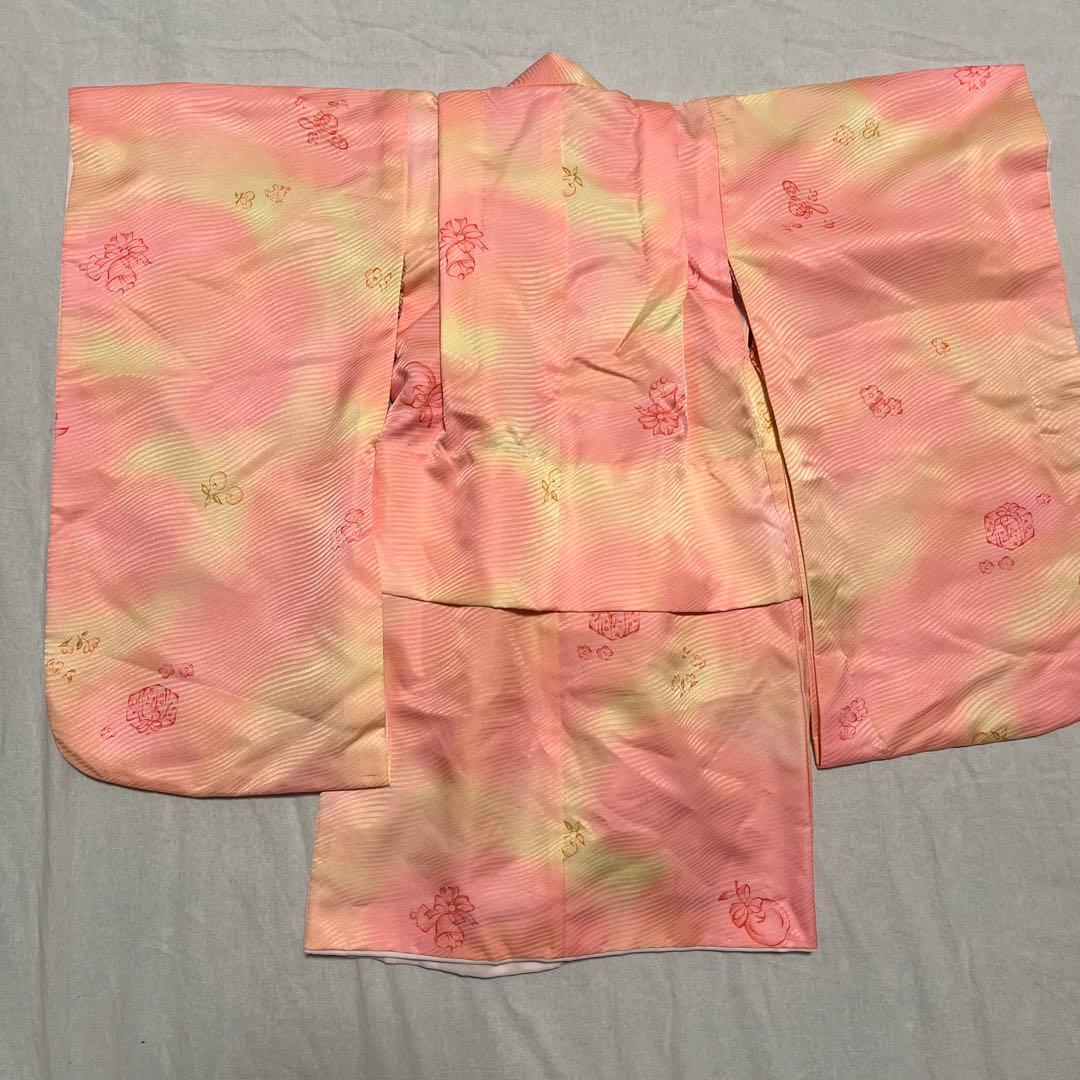 七五三　3歳　ピンク　被布　可愛い