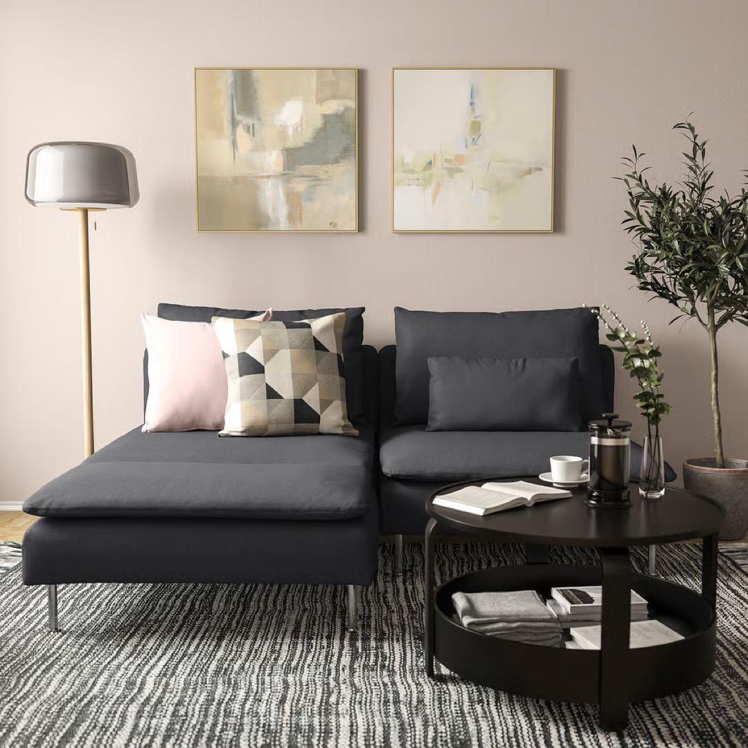 【都内無料配送】IKEA イケア ソーデルハムン 1人掛け ダークグレー