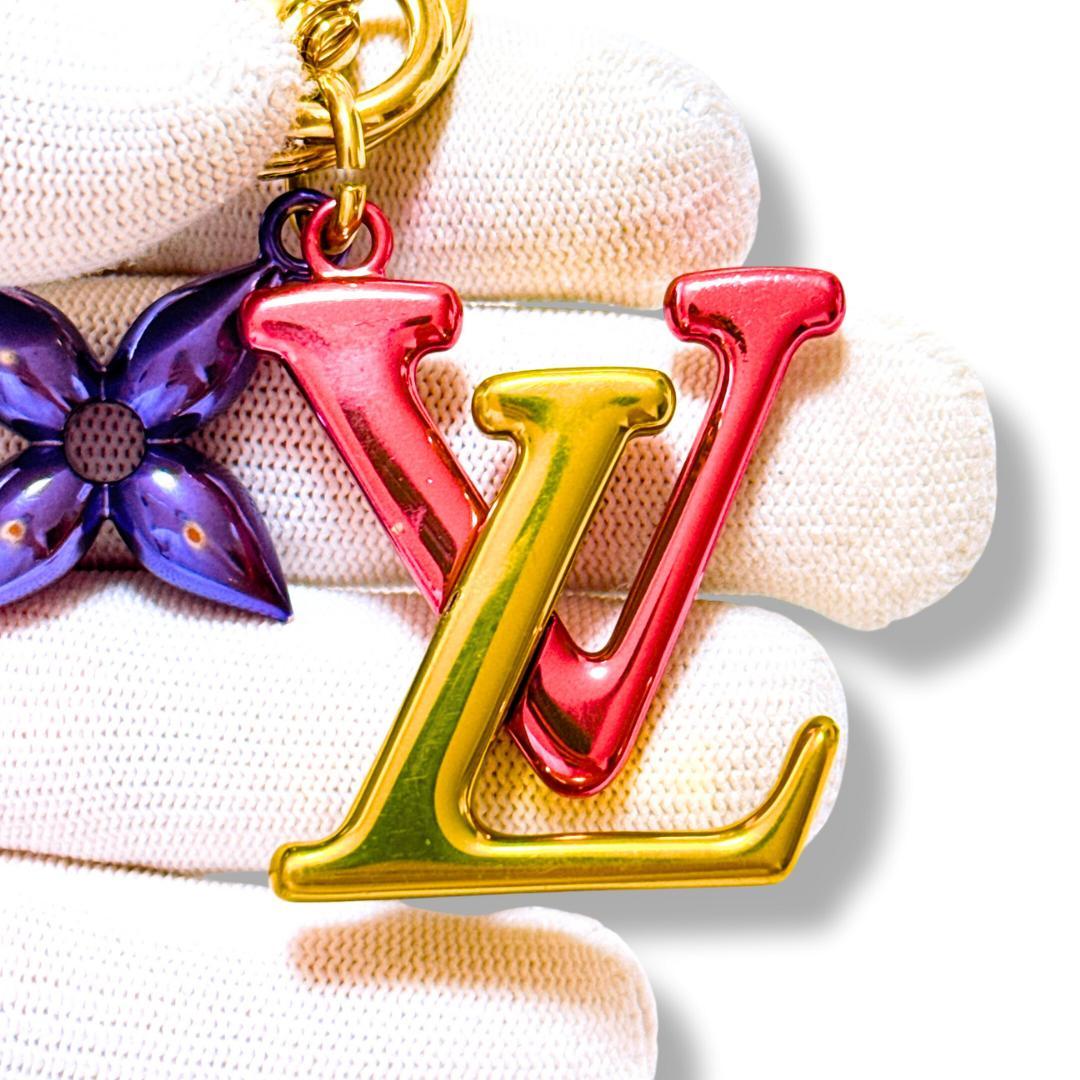 【美品】ルイヴィトン ポルトクレ LV ニューウェーブ M67808 キーリング