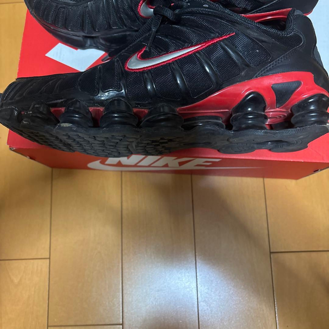 靴 Nike Shox TL \"Black/Red/Silver\"