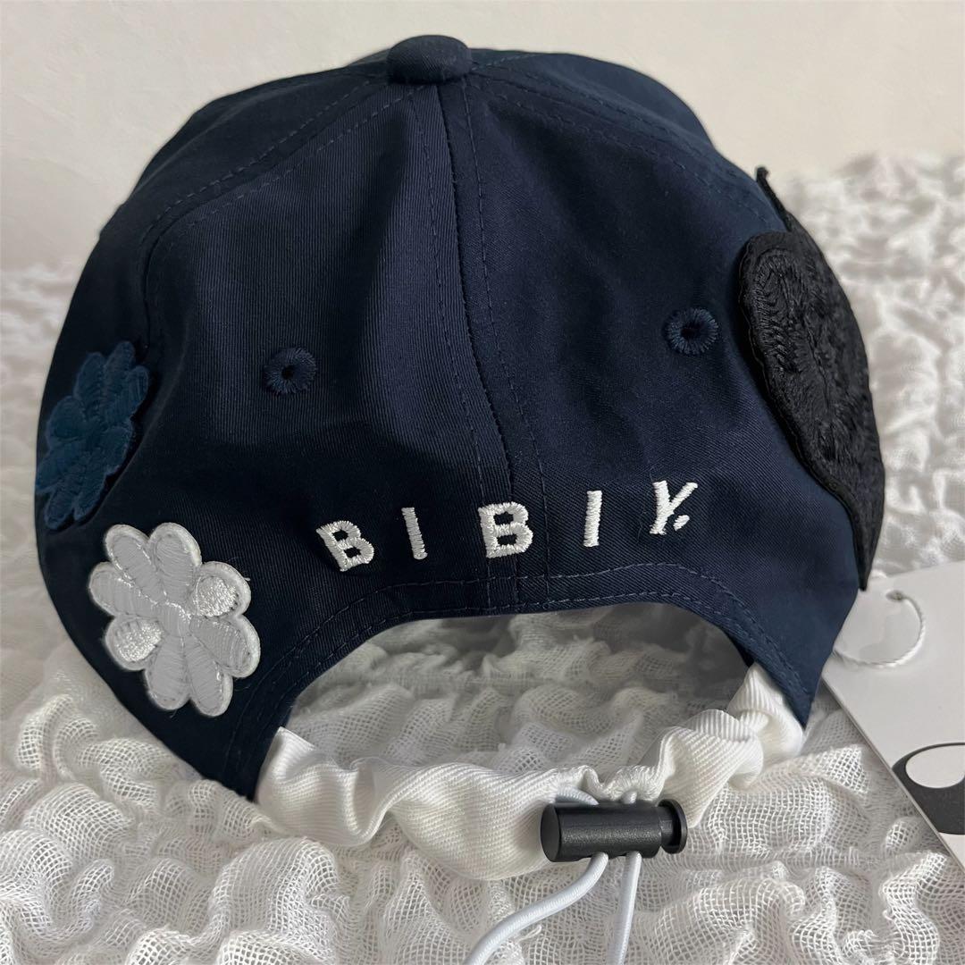 【新品未使用】Bibiy. ロゴキャップ 帽子 ネイビー