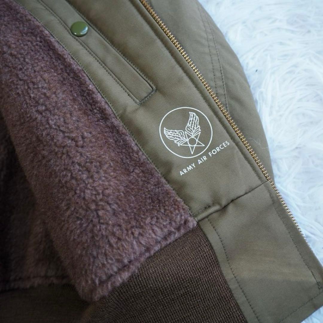 極美品 トイズマッコイ B10 フライトジャケット アルパカ カーキ