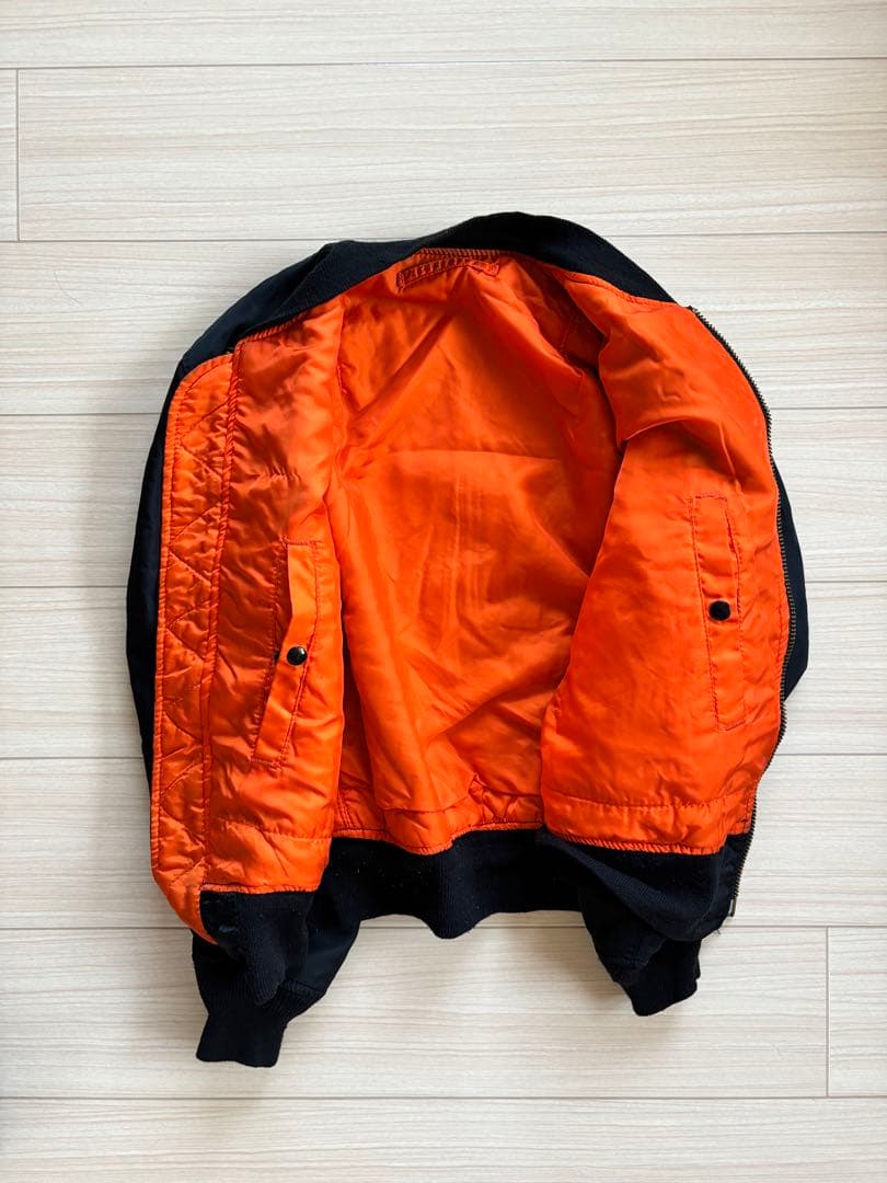 USA製 80s アルファインダストリーズ MA-1 M ブラック 黒