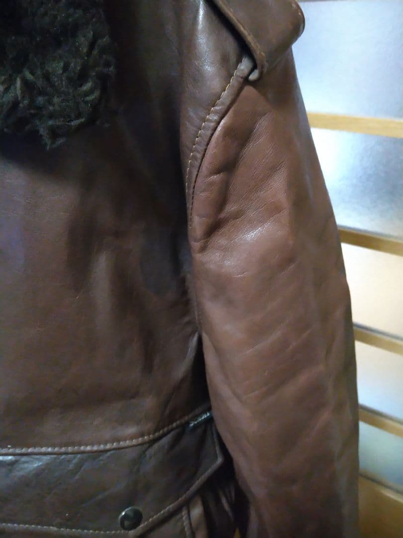 【激シブ】SCHOTT USA製 G-1 レザーフライトジャケット　ヴィンテージ