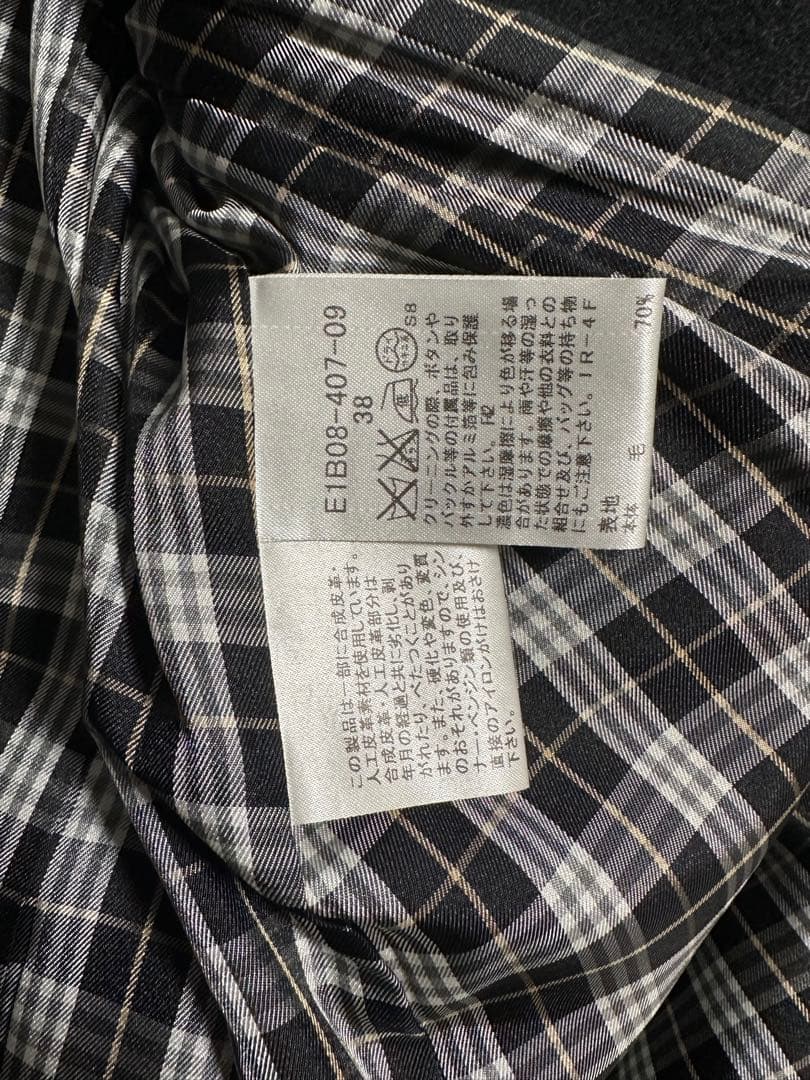 Burberry Blue Label ブラック ダッフルコート