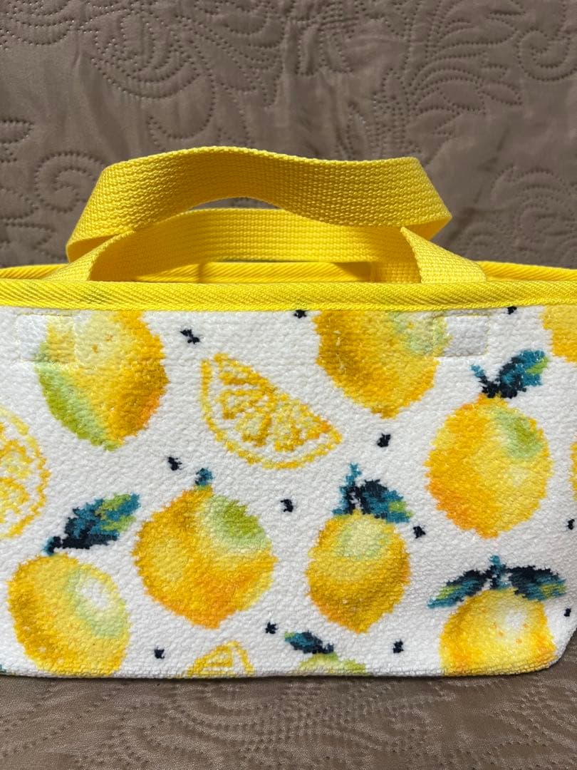 美品　レモンドット　ベビーカーポーチ