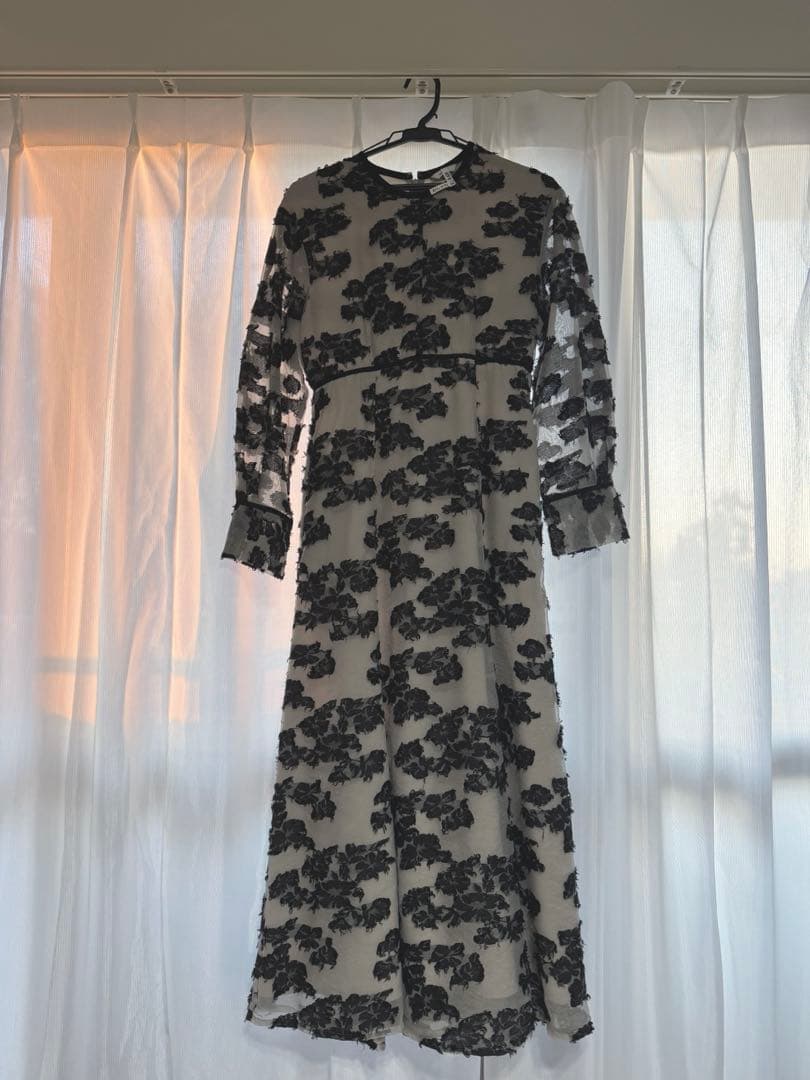 【CLANE】FLOW FLOWER JACQUARD ONE PIECE