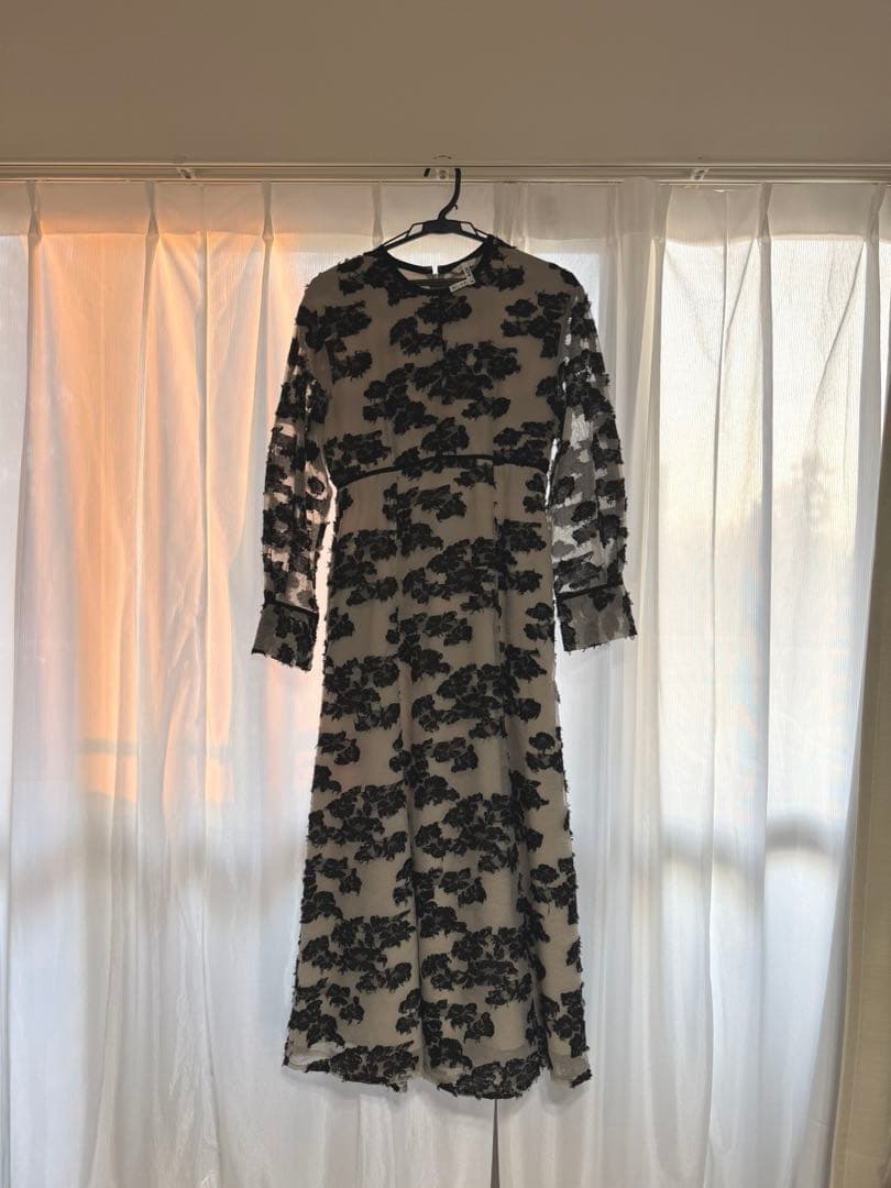 【CLANE】FLOW FLOWER JACQUARD ONE PIECE