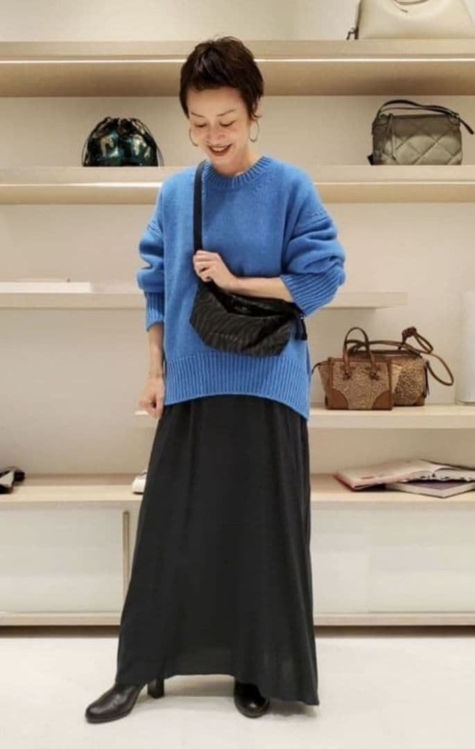 GALERIE VIE　ファインウール クルーネックプルオーバー