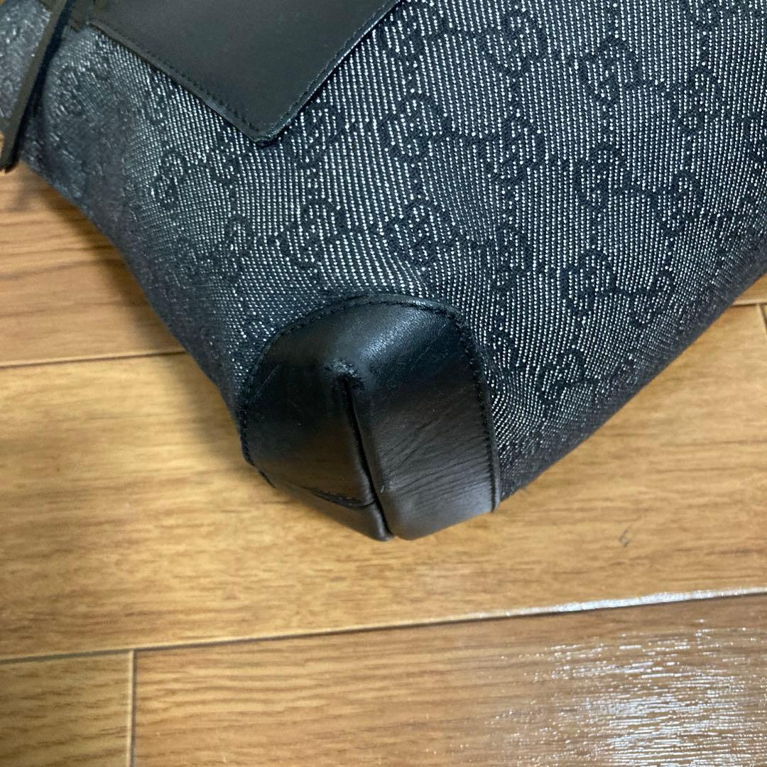 グッチ　トートバッグ　ブラック　レザー