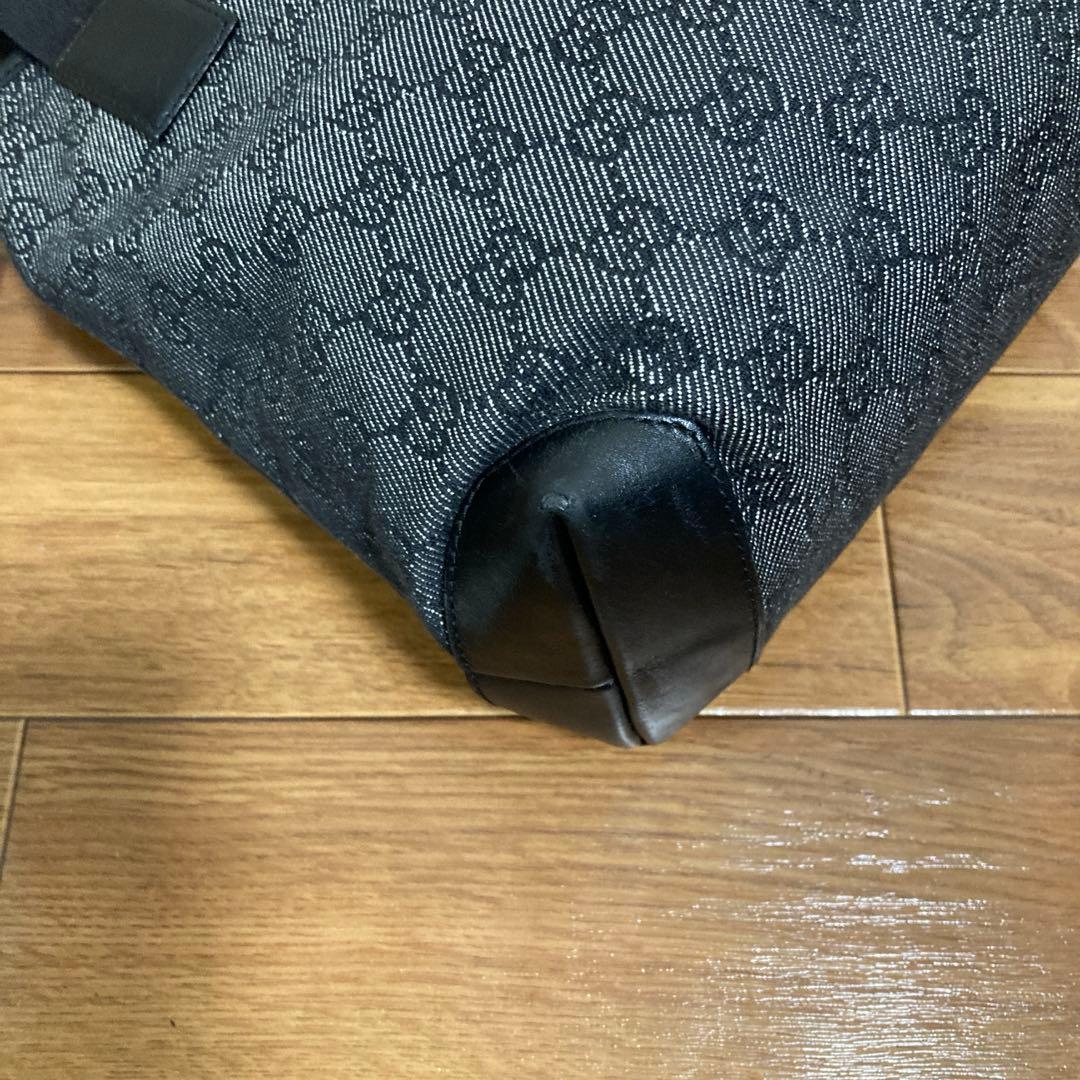 グッチ　トートバッグ　ブラック　レザー