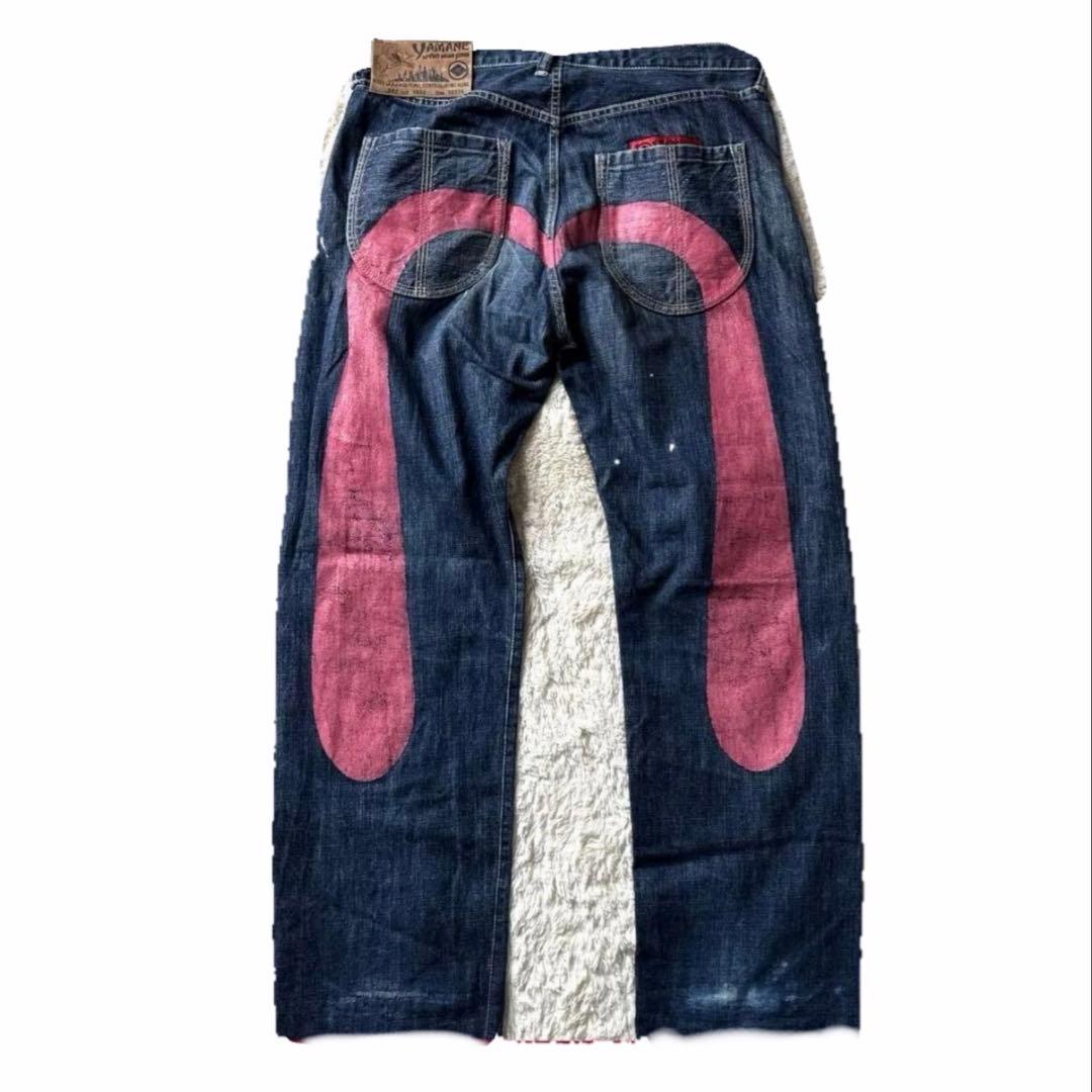 EVISU エビス ビッグカモメ デニム 38×34 ピンク
