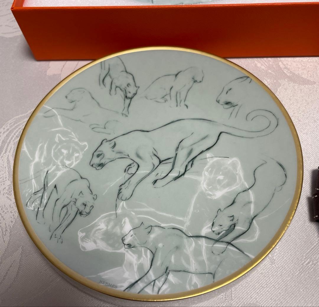 新品未使用 HERMES エルメス パンプレート 〈赤道直下のスケッチ〉2皿