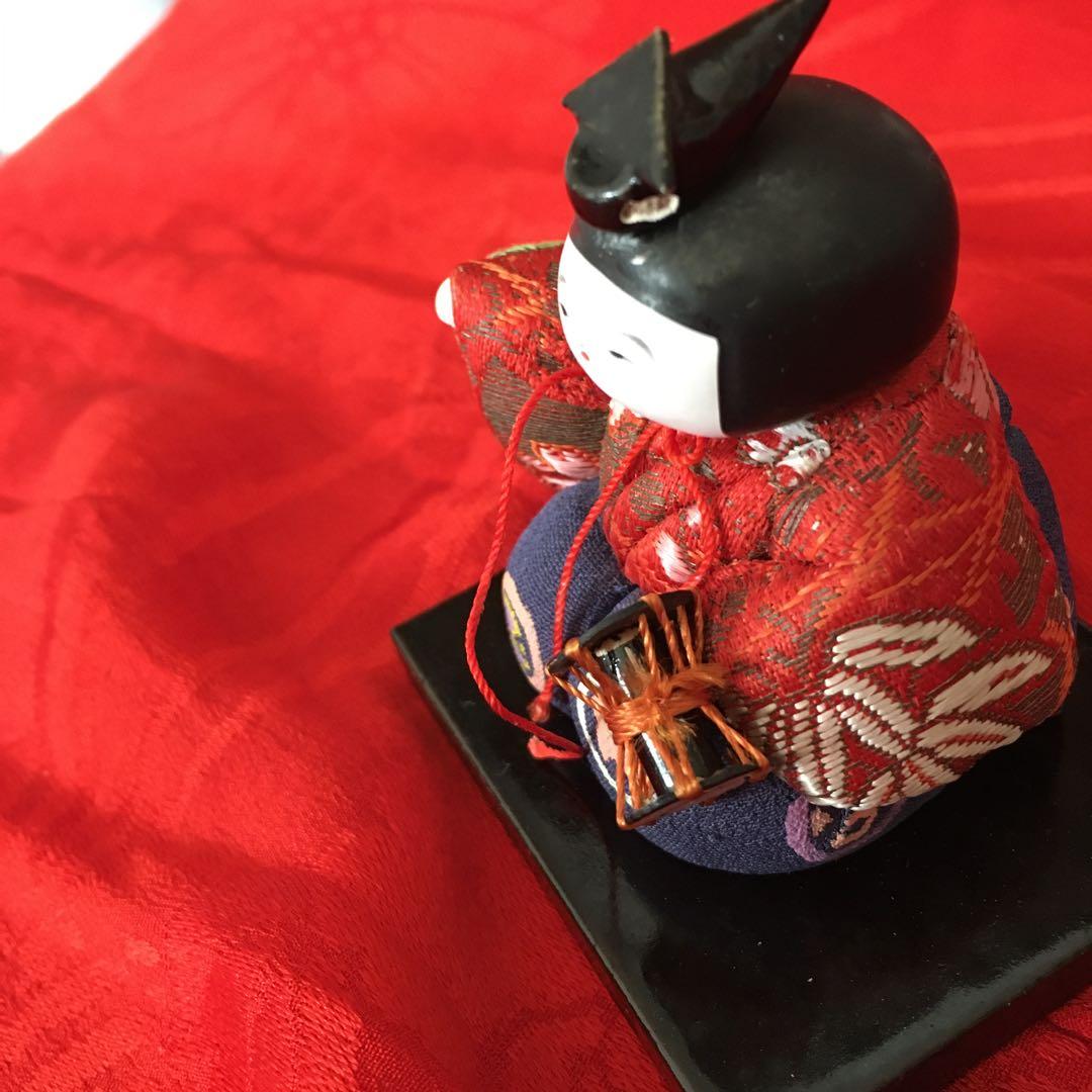 アンティーク　吉野雛　5段段飾り雛道具　唐草牡丹蒔絵【御膳　菱台　三宝　花入錫】