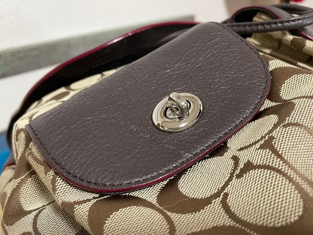COACH コーチ F37476 シグネチャー リュック 美品