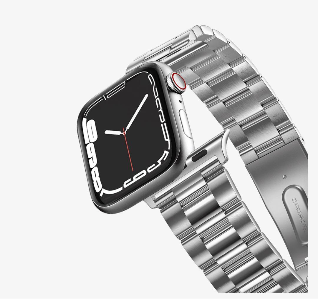 【新品未開封】casetify Apple Watchシルバーステンレスバンド