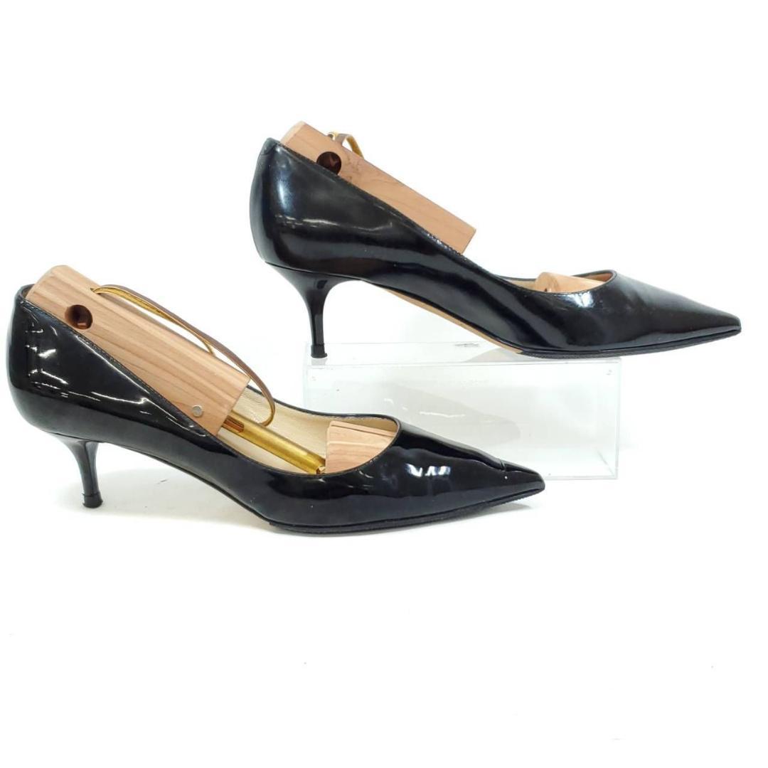 ジミーチュウ　美品　ポインテッド　エナメル　パテントレザー　裏張り済　EU36
