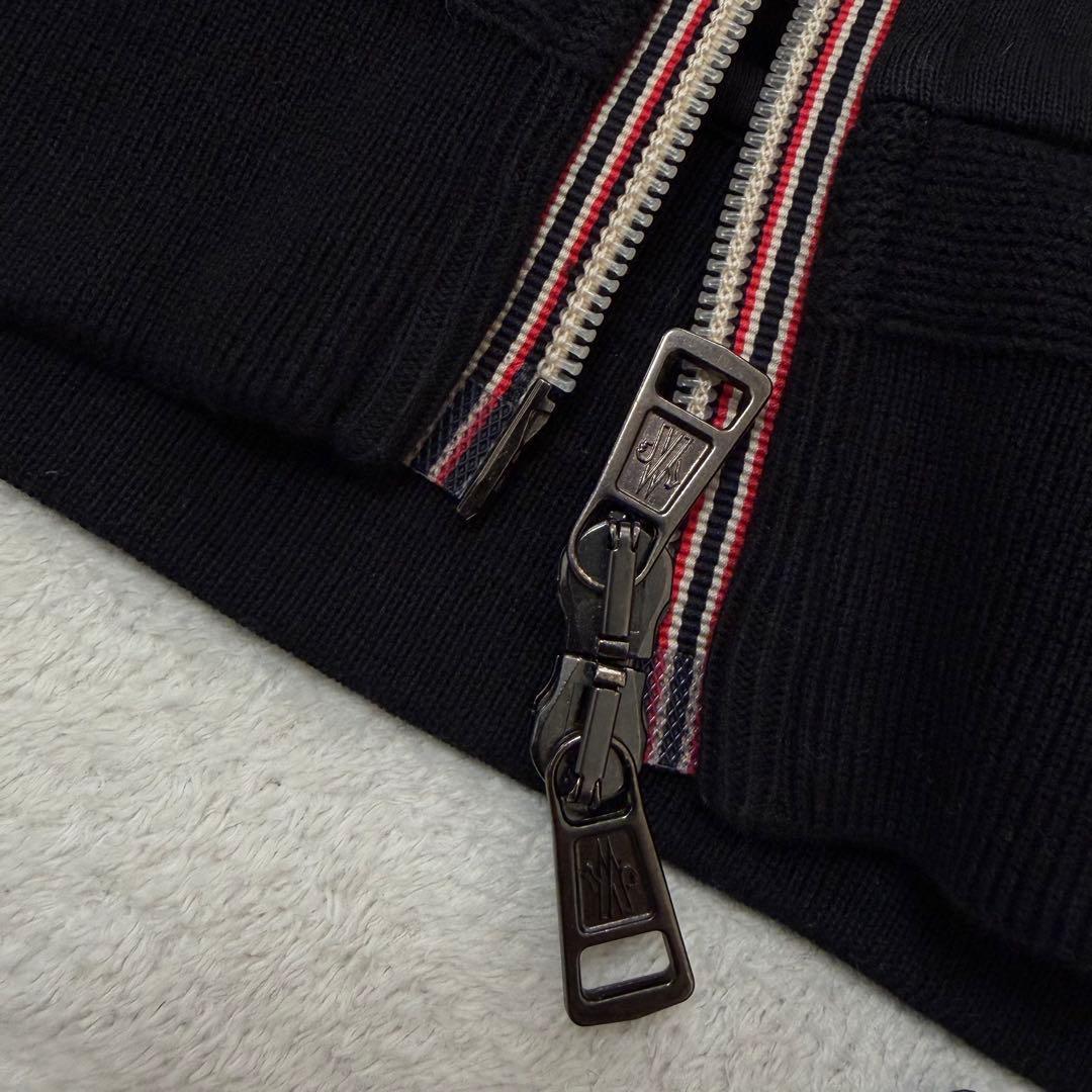 【美品】モンクレール MAGLIA CARDIGAN トラックジャケット 黒