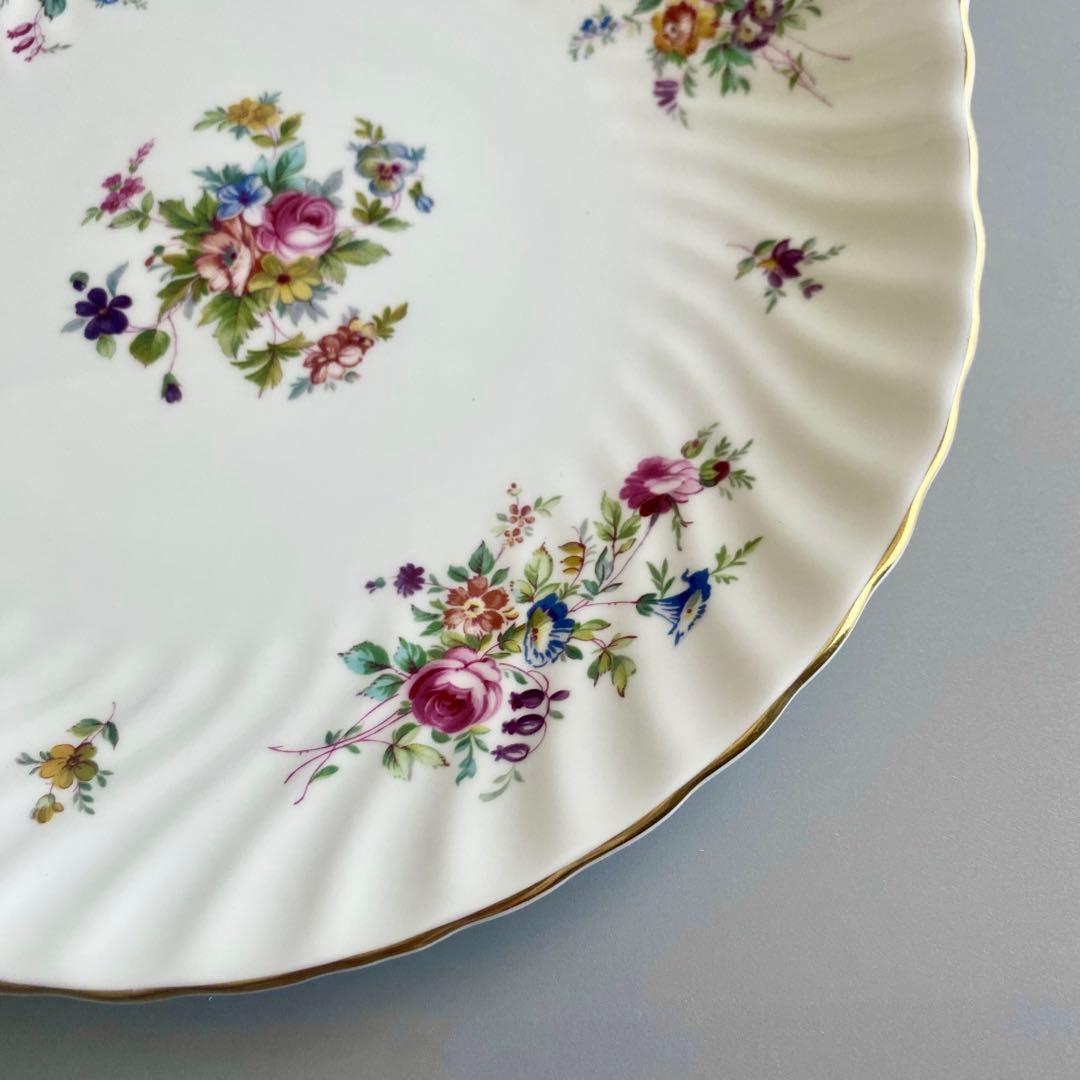 英国製ヴィンテージ　ミントン　マーロウ　取手付プレート　MINTON　【未使用】