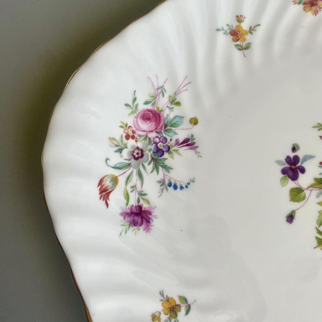 英国製ヴィンテージ　ミントン　マーロウ　取手付プレート　MINTON　【未使用】