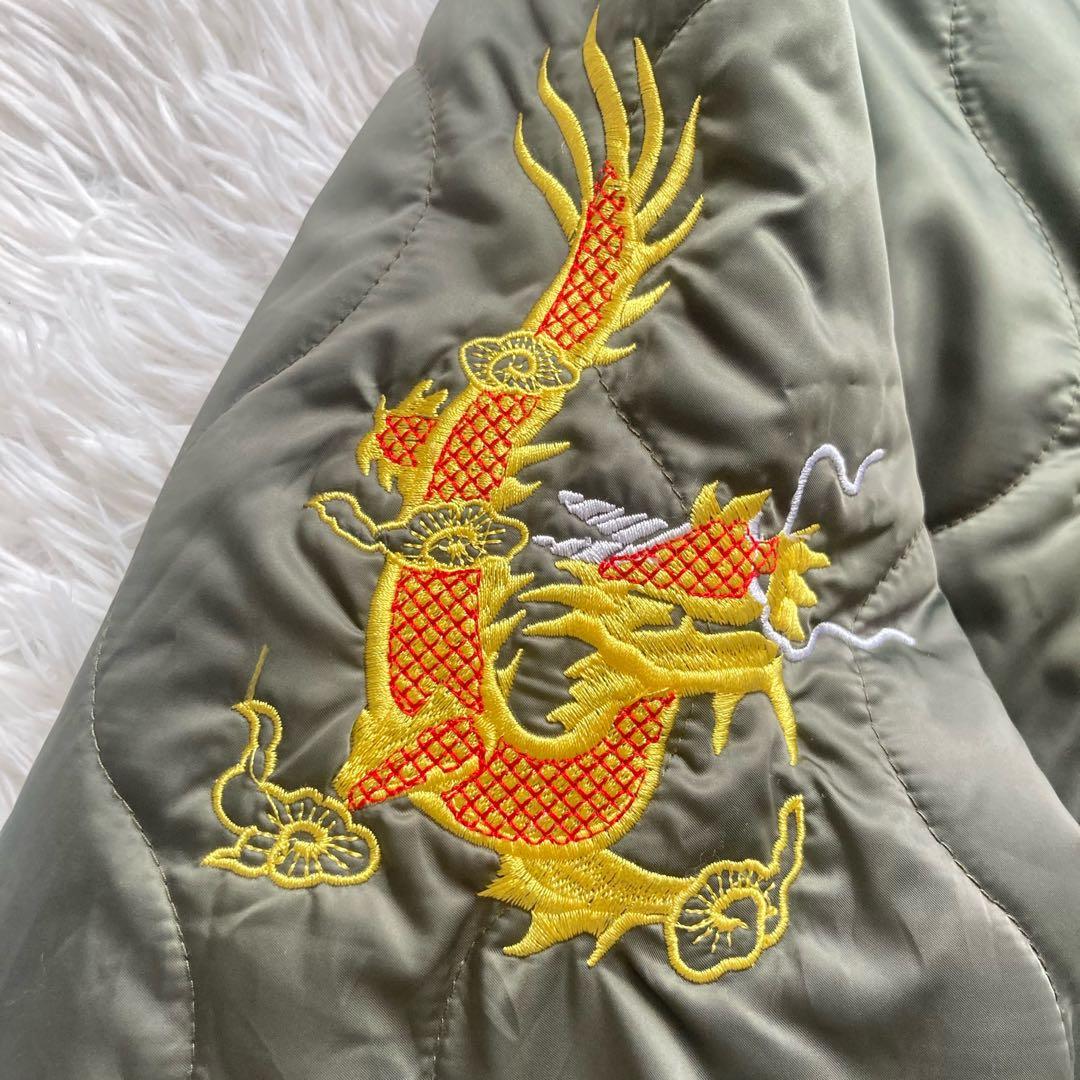 き*か様 【極美品】アンリラクシング 刺繍 スカジャン ベトジャン ジャケット