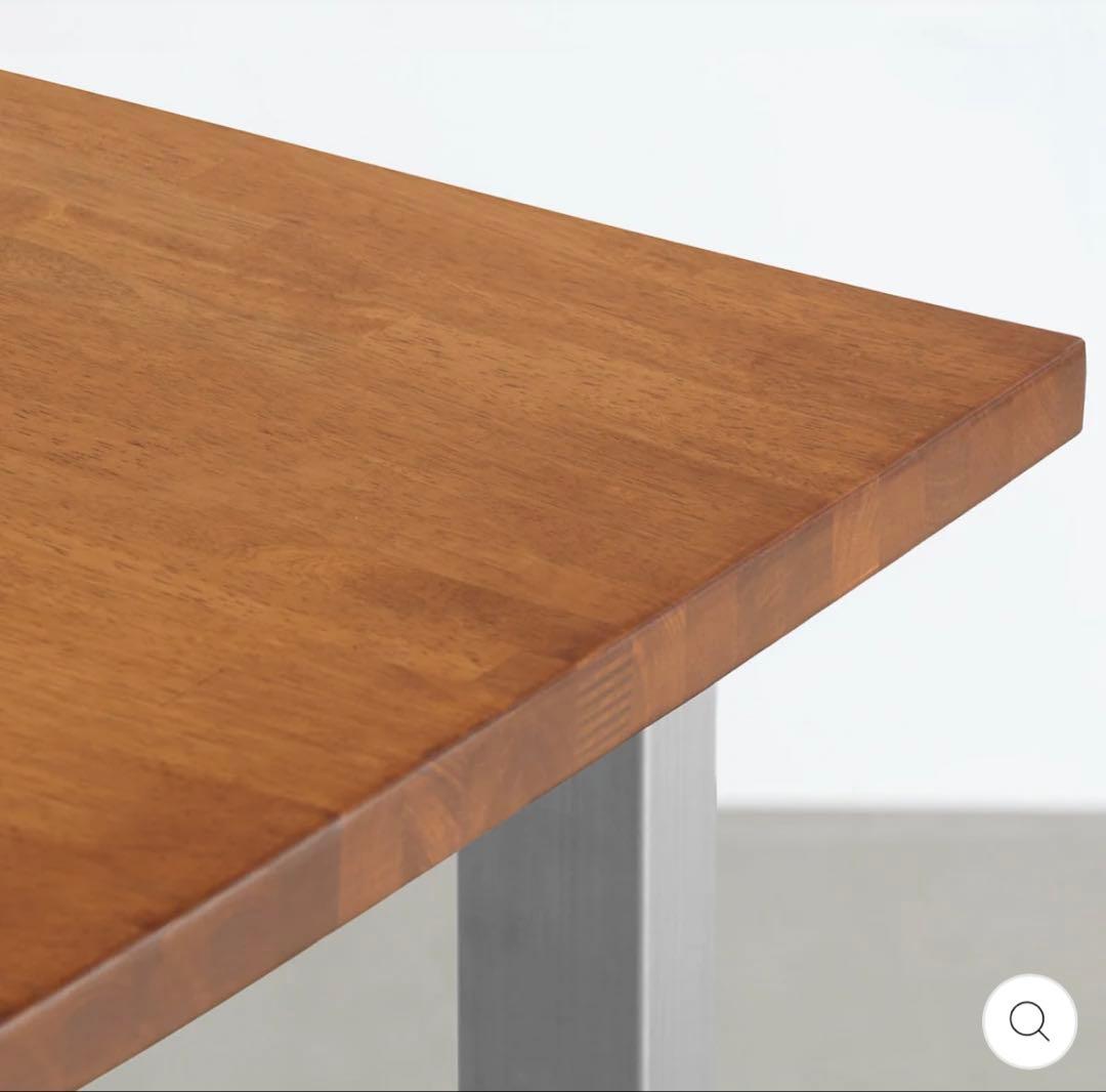 THE TABLE / ラバーウッド ブラウン × Stainless