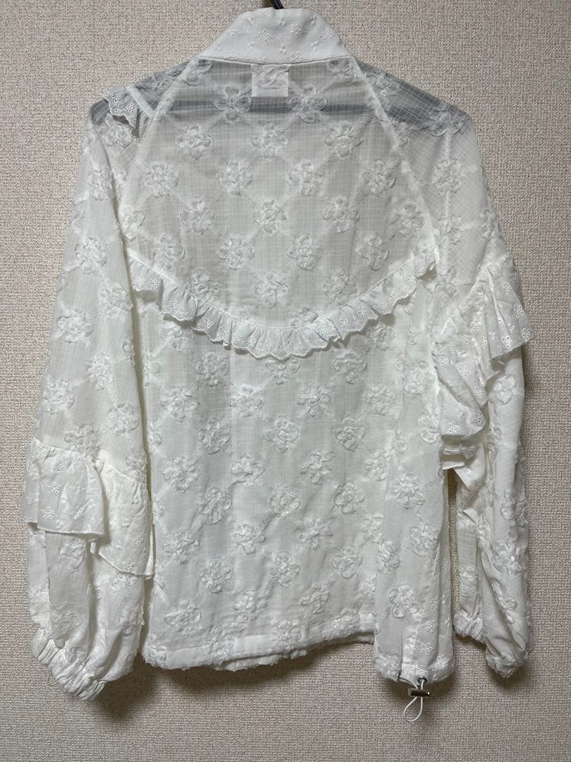 merry jenny flower frill laceブルゾン
