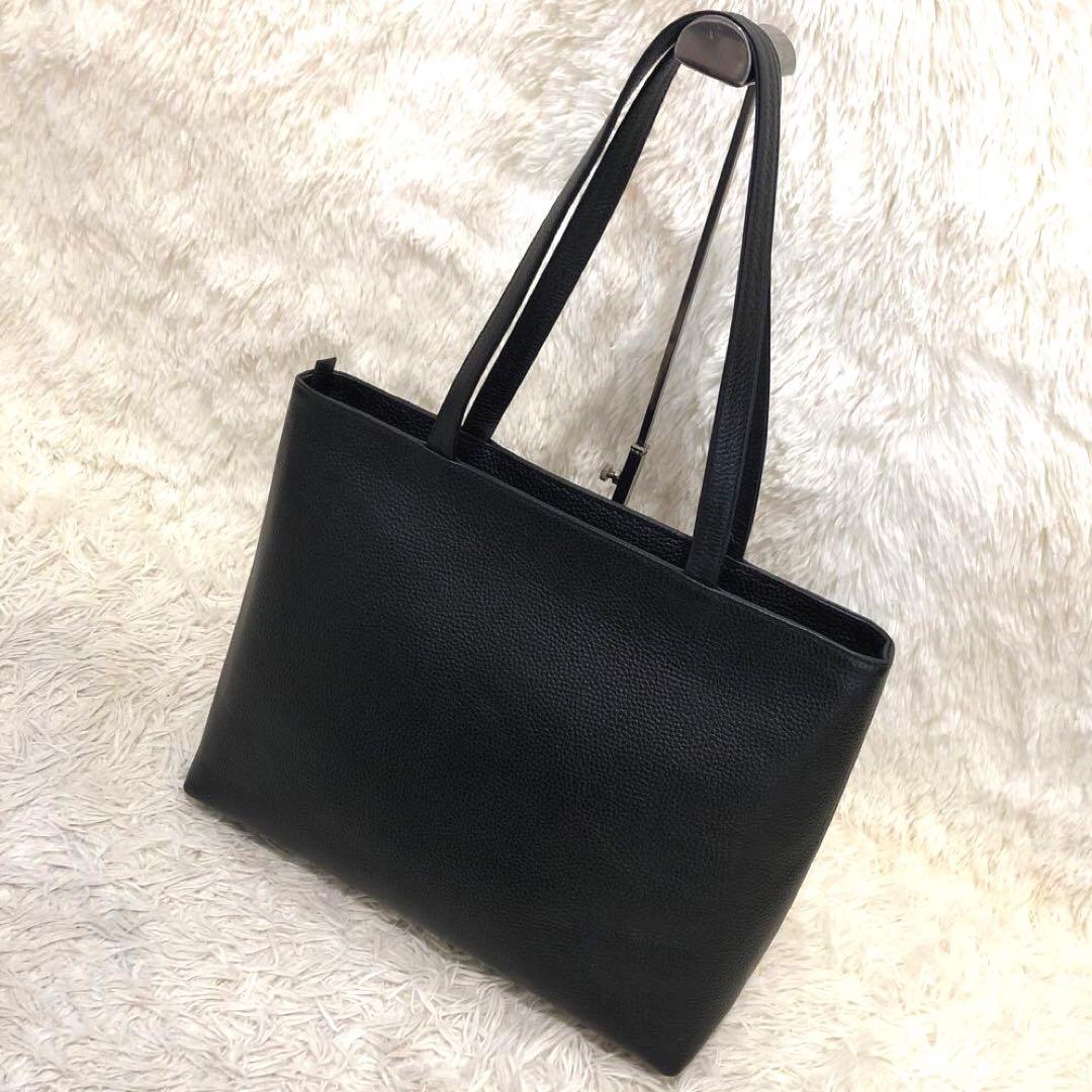 新品同様✨ハッシュタグ レザー　トートバッグ ブラック