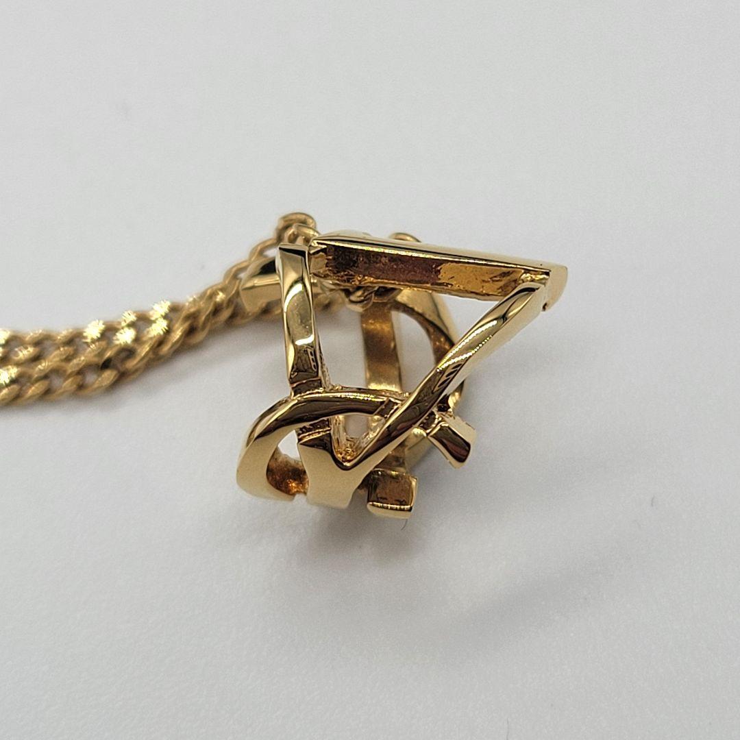 ken10 SAINTLAURENT ツイスト モノグラム ネックレス