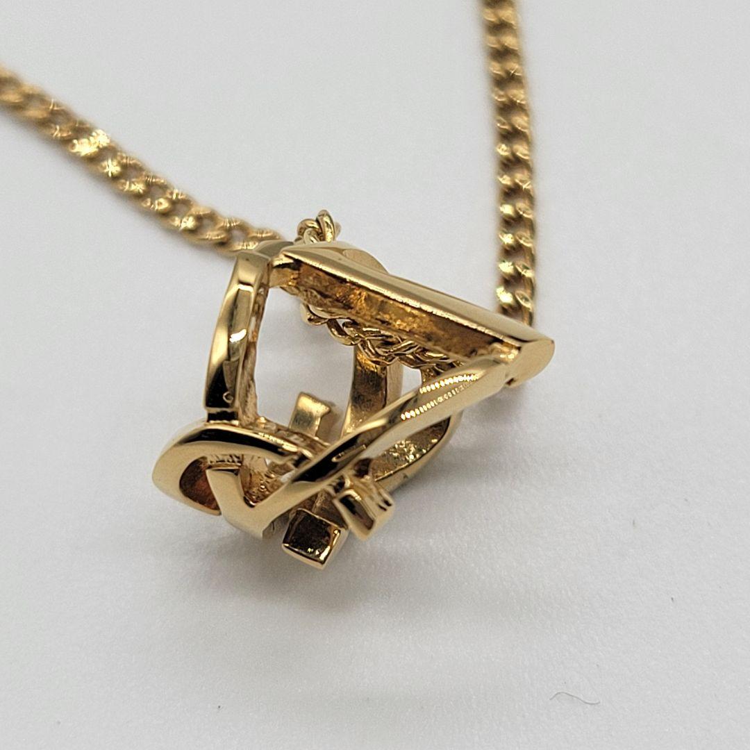 ken10 SAINTLAURENT ツイスト モノグラム ネックレス