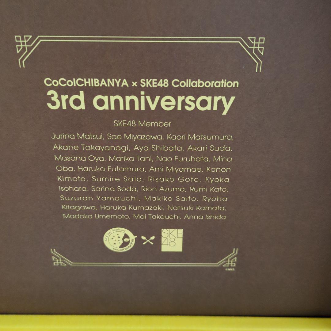 CoCo壱番屋　SKE48 3周年記念プレートセット【A賞、B賞】