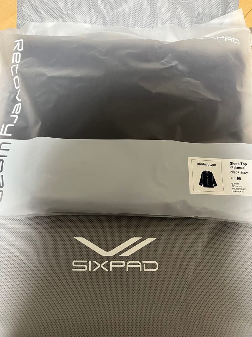 SIXPADRecovery Wear SleepMサイズネイビーパジャマ上のみ