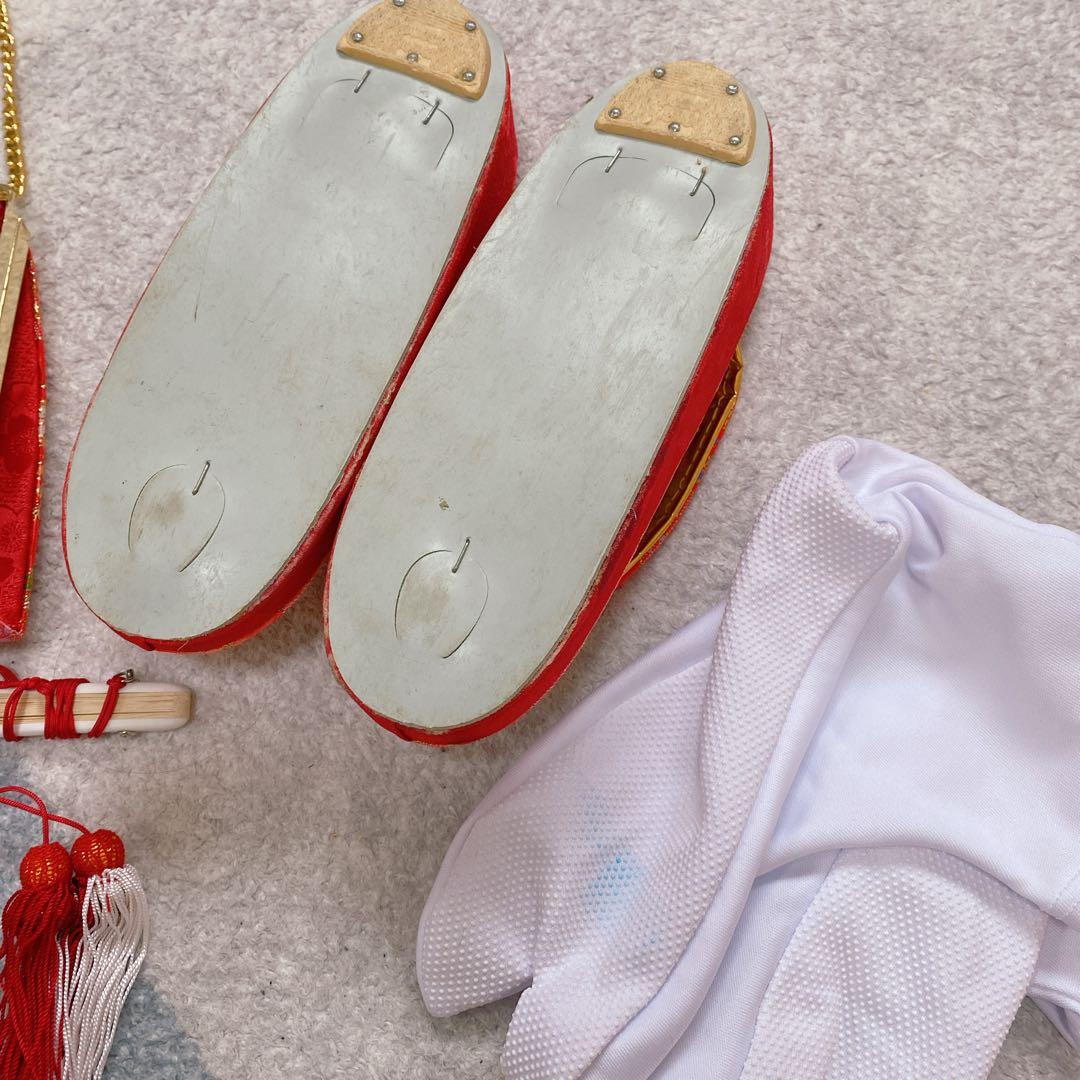 七五三 7歳 正絹 着物 長襦袢 作り帯 バッグ 草履 フルセット