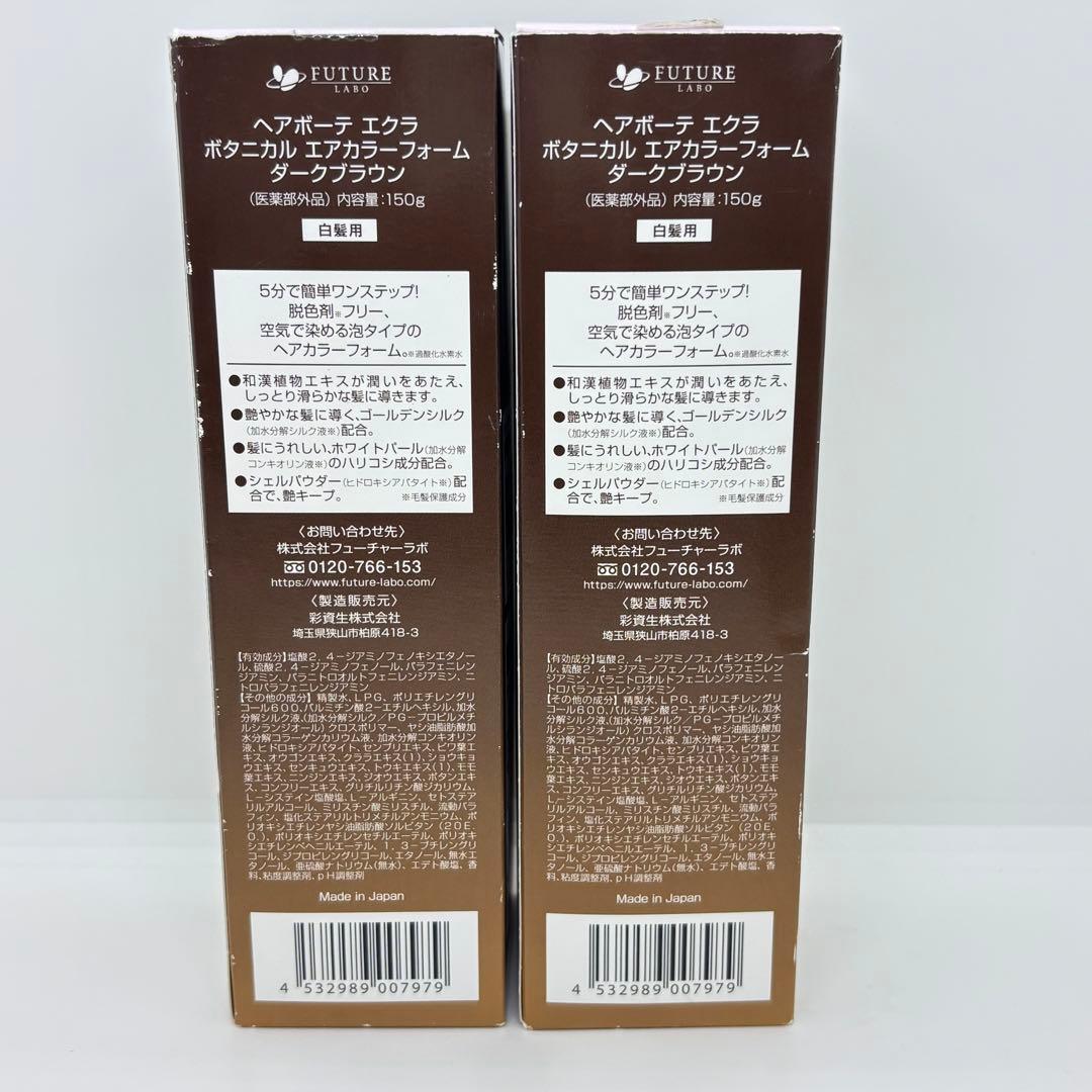 ⭐️未使用⭐️ボタニカルエアカラーフォーム ダークブラウン2点セット