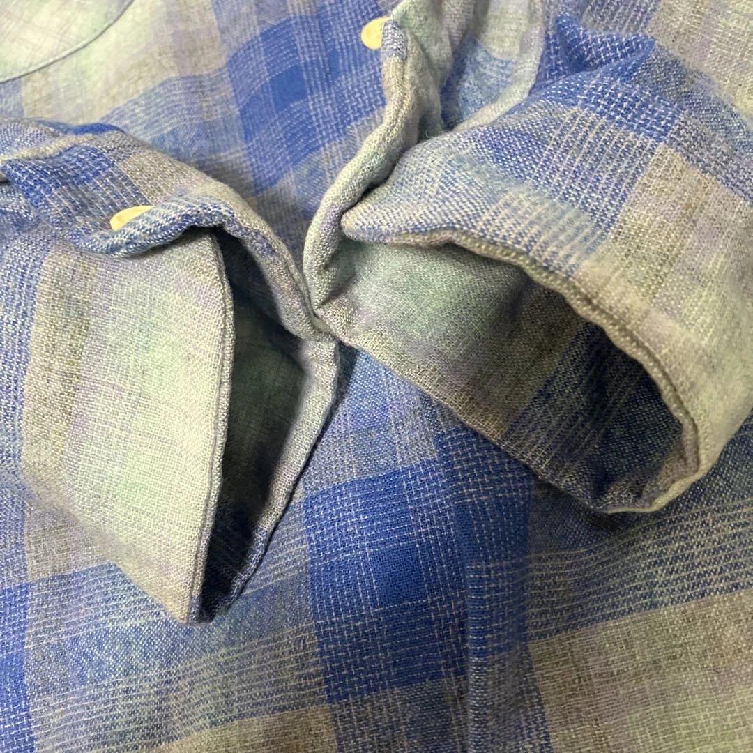 Pendleton ボードシャツ ブルー オンブレ