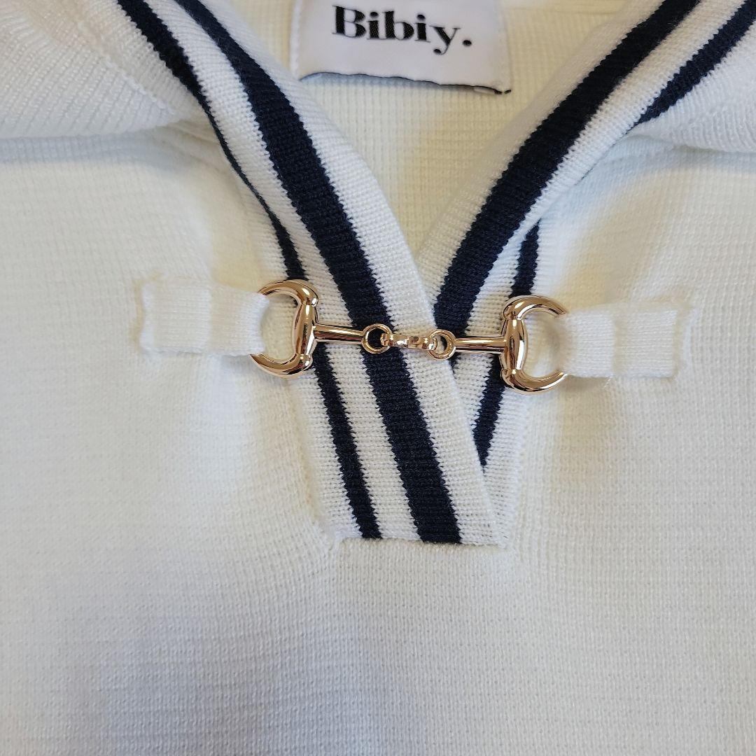 Bibiy セーラーカラーニット GISELLE SAILOR オフホワイト