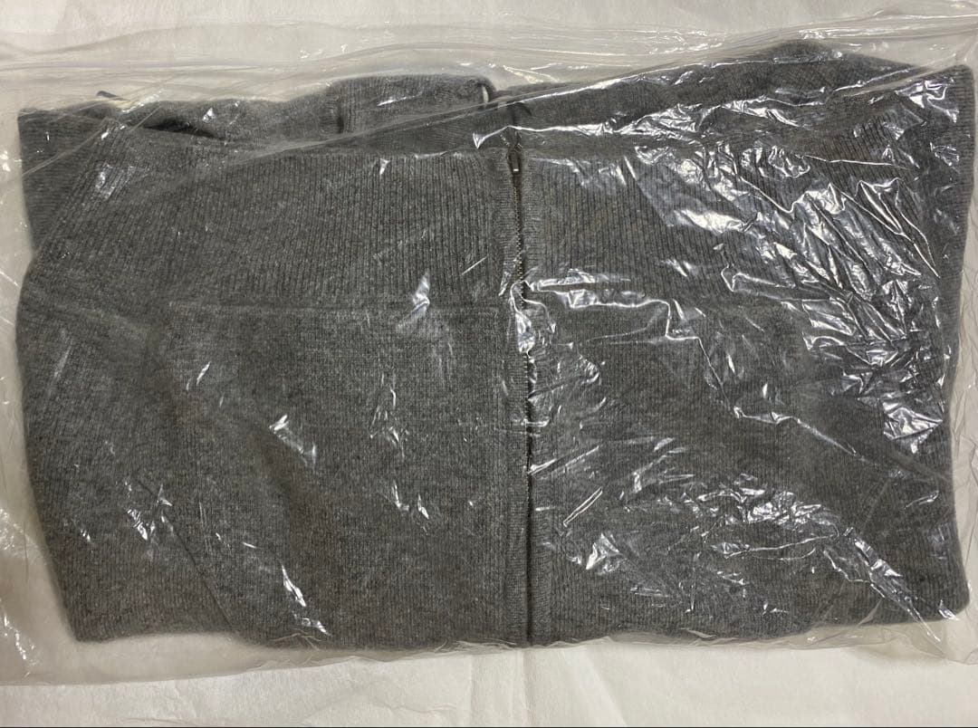 トップス L'Appartement GRAY KNIT HOODIE PARKA