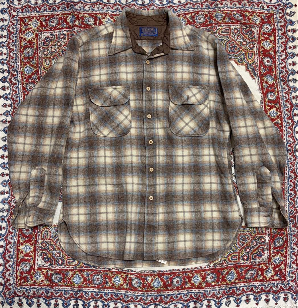 ペンドルトン PENDLETON ウールシャツ 70s チェック オンブレ