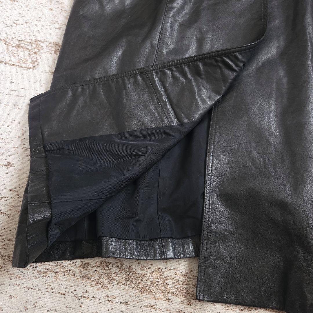 sumipun様◆MYLÈNE LEATHER 牛革トレンチコート 【L〜LL】